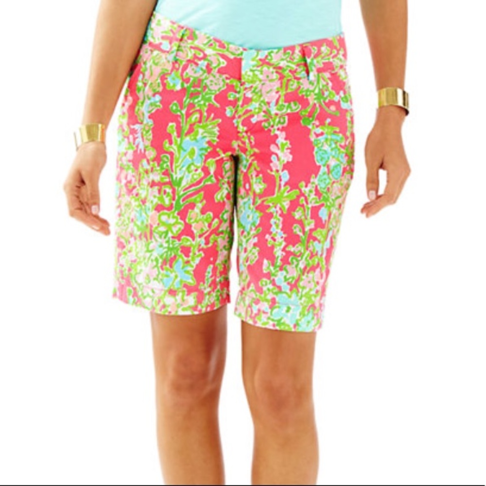 Lilly Pulitzer Pink Coral Floral Print Women’s Shorts
